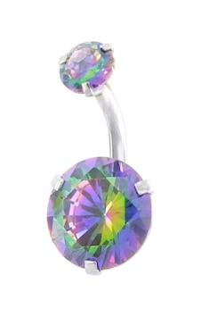 Ferizz 316l Çelik Mor Zirkon Taşlı Piercing Prc-206 Beyaz Ferizz 316l Çelik Mor Zirkon Taşlı Piercing Prc-206 Beyaz