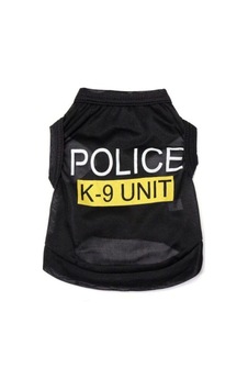 Kedi Ve Köpek Için K9 Polis Elbise Siyah