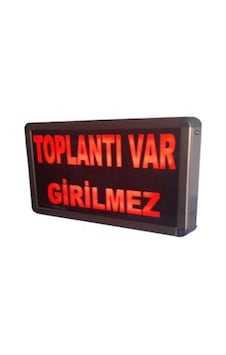 Sanec 220v Ac Anahtarlı Toplantı Var Girilmez Tabelası Kasa: 26x20 Cm Sanec 220v Ac Anahtarlı Toplantı Var Girilmez Tabelası Kasa: 26x20 Cm
