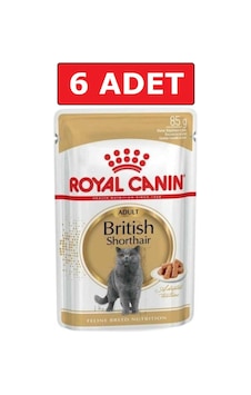 Tr Royal Canın British Shorthair Kedi Konservesi Pouch 85 Gr 6 Adet Yaş Mama