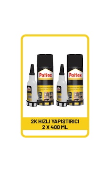 Pattex 2 K Hızlı Yap. 400ml X 2 Adet Pattex 2 K Hızlı Yap. 400ml X 2 Adet