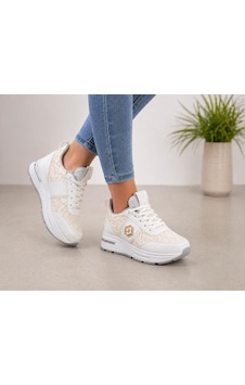Papucumun Dünyası Kadın Günlük Kullanım Sneaker Dantel Detaylı Beyaz Papucumun Dünyası Kadın Günlük Kullanım Sneaker Dantel Detaylı Beyaz