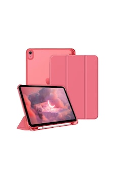 Apple iPad Uyumlu 11. A16 11inç/10. 10.9inç İle Uyumlu Kılıf Cover Kalem Bölmeli Pc Case Karpuz Kırmızısı Sku: Zeusb0dwn73ssp Arka Kapak