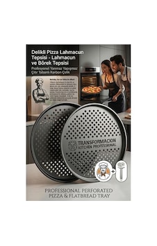 Zenvac Profesyonel Delikli Pizza Tepsisi 32 Cm - Yanmaz Yapışmaz Çıtır Tabanlı Karbon Çelik Lahmacun Ve Börek Te Renkli Zenvac Profesyonel Delikli Pizza Tepsisi 32 Cm - Yanmaz Yapışmaz Çıtır Tabanlı Karbon Çelik Lahmacun Ve Börek Te Renkli