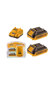 Ingco FBCPK1222E 20V 2.0AH Li-Ion Akü Ve Şarj Cihazı Seti Ingco FBCPK1222E 20V 2.0AH Li-Ion Akü Ve Şarj Cihazı Seti