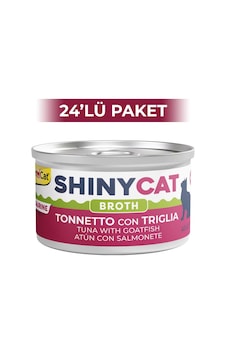 Gimcat Shinycat Broth Sos İçinde Barbun Balıklı ve Ton Balıklı Kedi Konservesi 24 x 70 G Gimcat Shinycat Broth Sos İçinde Barbun Balıklı ve Ton Balıklı Kedi Konservesi 24 x 70 G