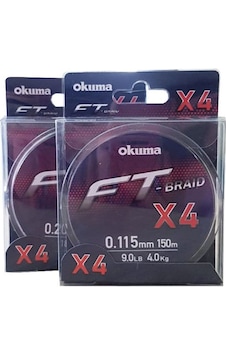 Okuma Ft-X4 Braid Line Grey 300M Ip Misina Okuma Ft-X4 Braid Line Grey 300M Ip Misina