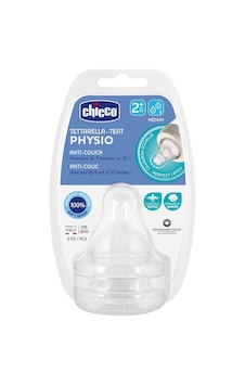 Chicco Wellbeing Silikon 2'li Biberon Emziği 2 Ay+ Chicco Wellbeing Silikon 2'li Biberon Emziği 2 Ay+