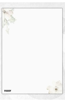 A5 Çiçek Bloknot Çizgisiz Defter - 50 Yaprak - Memopad - Notepad - Not Defteri - Not Kağıdı Beyaz Beyaz A5 Çiçek Bloknot Çizgisiz Defter - 50 Yaprak - Memopad - Notepad - Not Defteri - Not Kağıdı Beyaz Beyaz
