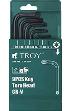 Troy 26200 Allen Anahtar Seti 9 Parça Torx N11.4225 Troy 26200 Allen Anahtar Seti 9 Parça Torx N11.4225