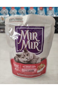 Mır Mır Jöle İçerisinde Parça Etli Kuzu Etli Yetişkin Kedi Maması 24 x 85 G Mır Mır Jöle İçerisinde Parça Etli Kuzu Etli Yetişkin Kedi Maması 24 x 85 G