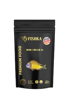 Fishka Herb-Cichlid XL 1000 ml Tropheus Balık Yemi Fishka Herb-Cichlid XL 1000 ml Tropheus Balık Yemi