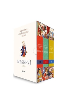 Mesnevi Seti - 3 Kitap Takım - Vuslatın 750. Yılı - Kutulu - Mevlana Celaleddin-i Rumi - Alfa Yayıncılık