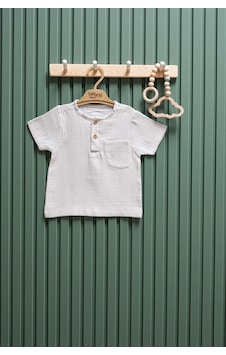 Miababy Unisex Bebek & Çocuk Müslin Kısa Kollu Tişört 3 Ay 6 Yaş Gri Miababy Unisex Bebek & Çocuk Müslin Kısa Kollu Tişört 3 Ay 6 Yaş Gri