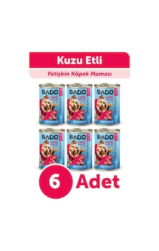 Bado Yaş Köpek Maması Kuzu Etli 400gr 6lı Bado Yaş Köpek Maması Kuzu Etli 400gr 6lı
