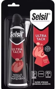 Selsil Ultra Tack Yapıştırıcı 50 Ml Beyaz