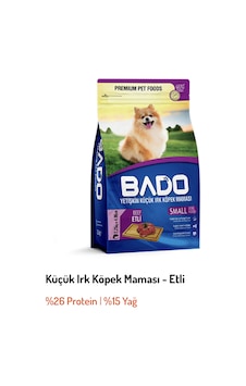 Bado Sığır Etli Küçük Irk Yetişkin Köpek Maması 2250 G Bado Sığır Etli Küçük Irk Yetişkin Köpek Maması 2250 G