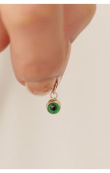 Bayar Gold 14 Ayar Altın Yeşil Nazar Göz Boncuk Kolye Ucu Sarı Altın Bayar Gold 14 Ayar Altın Yeşil Nazar Göz Boncuk Kolye Ucu Sarı Altın