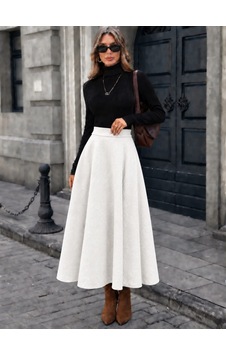 Butik İstanbul Kadın Jakarlı Yüksek Bel Midi Boy Kaşe Etek Kırık Beyaz Butik İstanbul Kadın Jakarlı Yüksek Bel Midi Boy Kaşe Etek Kırık Beyaz