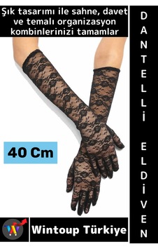 Partieldiveni Balo Parti Halloween Cosplay Dans Gösteri Davet Şık Estetik Dantelli Eldiven 40 Cm Tüm Yaşlar Partieldiveni Balo Parti Halloween Cosplay Dans Gösteri Davet Şık Estetik Dantelli Eldiven 40 Cm Tüm Yaşlar