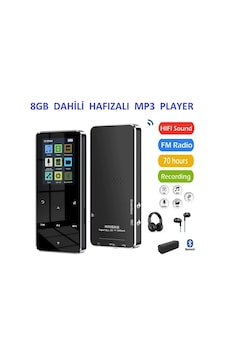 8gb Hafızalı Mp3-mp4 Player Müzik Çalar Fm Radyo Bluetooth Kulaklık Ve Hoparlör İle Kullanabilme 8gb Hafızalı Mp3-mp4 Player Müzik Çalar Fm Radyo Bluetooth Kulaklık Ve Hoparlör İle Kullanabilme