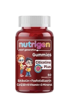Nutrigen Gummies Citicoline Plus 60 Çiğnenebilir Form Nutrigen Gummies Citicoline Plus 60 Çiğnenebilir Form