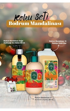 Sıvı Sabun 500 Ml, Losyon 280 Ml, 1 Lt Kolonya Bodrum Mandalinası Ve Rosie Hediye