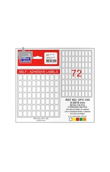 Tanex Etiket Ofc-105 Beyaz 10 Lu 9,5x16 - 2 Paket