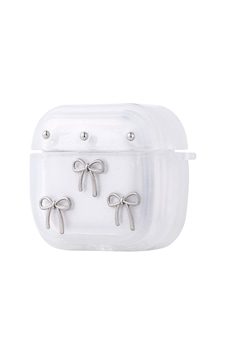 Apple Uyumlu AirPods 4 Airbag 44 Airbag Tasarımlı Simli Şeffaf Kutup Kılıf Fiyonk Apple Uyumlu AirPods 4 Airbag 44 Airbag Tasarımlı Simli Şeffaf Kutup Kılıf Fiyonk