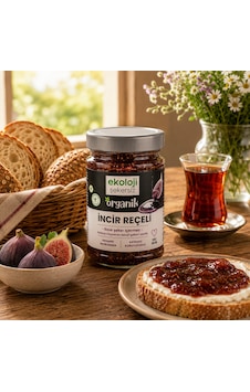 Organik Glutensiz Şekersiz İncir Reçeli 380 Gr. Organik Glutensiz Şekersiz İncir Reçeli 380 Gr.