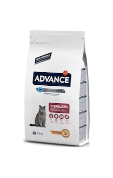 Advance Sterilised Senior +10 Tavuklu Kısırlaştırılmış Yaşlı Kedi Maması 1500 G Advance Sterilised Senior +10 Tavuklu Kısırlaştırılmış Yaşlı Kedi Maması 1500 G