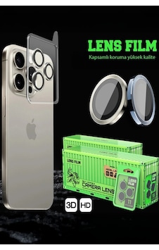 iPhone Uyumlu 17 Raze Metal Kamera Lens - Gümüş iPhone Uyumlu 17 Raze Metal Kamera Lens - Gümüş