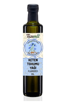 Tazemiz Soğuk Sıkım Keten Tohumu Yağı 500 ML Tazemiz Soğuk Sıkım Keten Tohumu Yağı 500 ML