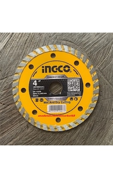 İngco 100mm Elmas Testere Kanal Açma Elması Beton Seramik Granit Kesici 16mm İngco 100mm Elmas Testere Kanal Açma Elması Beton Seramik Granit Kesici 16mm