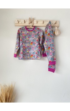 Key Kıds Gri Prenses Pijama Takımı Çok Renkli Key Kıds Gri Prenses Pijama Takımı Çok Renkli