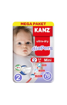 Kanz Ultra-Dry Diapers Bebek Bezi 2 Numara Mini Mega Paket 76 Adet Kanz Ultra-Dry Diapers Bebek Bezi 2 Numara Mini Mega Paket 76 Adet