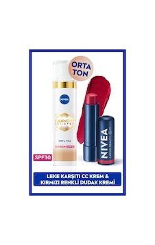 Spf30 Luminous630 Leke Karşıtı Cc Krem 40ml Ve Kırmızı Renkli Nemlendirici Dudak Bakım Kremi 01 Spf30 Luminous630 Leke Karşıtı Cc Krem 40ml Ve Kırmızı Renkli Nemlendirici Dudak Bakım Kremi 01