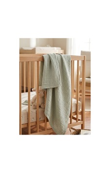 4 Katlı Müslin Bebek Battaniyesi 90x90 Cm - Bebek Örtüsü & Yeni Doğan Kundak - Yeşil - 865018406 Yeşil