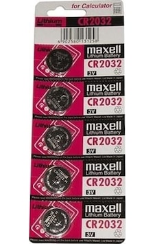 Cr 2032 Maxell Lityum Pil 5'Li Paket Cr 2032 Maxell Lityum Pil 5'Li Paket