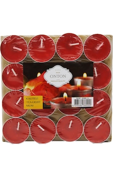 16 Parça Kırmızı Tea Light Yuvarlak Mum 5250 Diğer 16 Parça Kırmızı Tea Light Yuvarlak Mum 5250 Diğer