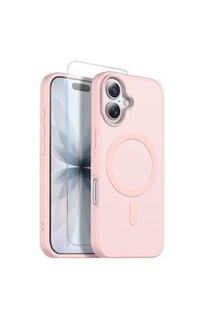 Teleplus Apple Uyumlu iPhone 16 Kılıf Babet Translucent Mat Msafe Şarj Özellikli Kapak + Ekran Koruyucu Pembe Teleplus Apple Uyumlu iPhone 16 Kılıf Babet Translucent Mat Msafe Şarj Özellikli Kapak + Ekran Koruyucu Pembe