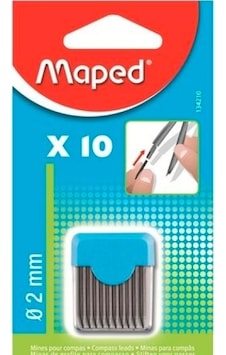 Maped 134210 Pergel Ucu 2 MM 10'lu Maped 134210 Pergel Ucu 2 MM 10'lu