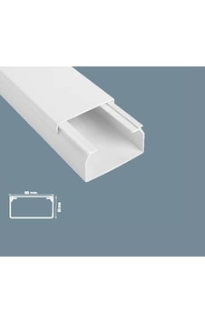 Mutlusan 80X60 Mm Beyaz Kablo Kanalı, 2 Metre Mutlusan 80X60 Mm Beyaz Kablo Kanalı, 2 Metre