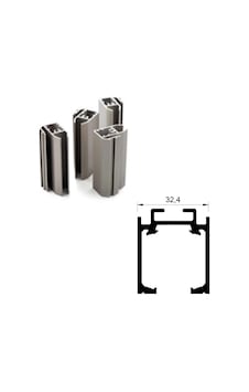 Alüminyum Üst Ray Mat Eloksal 2 Metre 181ry0321084 Renkli