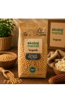 Organik Patlatmalık Cin Mısır 750 Gr. 5'li Paket Organik Patlatmalık Cin Mısır 750 Gr. 5'li Paket