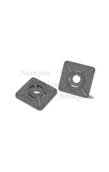 Simpa SP-YKS-2 Yapışkanlı Kroşe,28x28 Siyah, 100 Adet