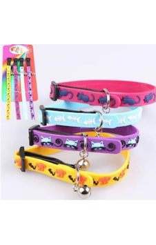 Mucit Home Çıngıraklı Zilli Sevimli Renkli Slikon Kedi Köpek Boyun Tasması Mucit Home Çıngıraklı Zilli Sevimli Renkli Slikon Kedi Köpek Boyun Tasması