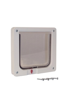 Mükemmel Pet Kedi Flap Kapı, 4 Yollu Kilitli Pet Kapı, 6 1/4 X 6 1/4 "kapak Boyutu Mükemmel Pet Kedi Flap Kapı, 4 Yollu Kilitli Pet Kapı, 6 1/4 X 6 1/4 "kapak Boyutu