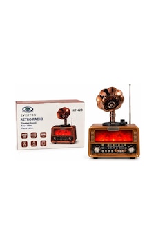 Everton Rt-423 Bluetooth Fm-usb-tf-aux Şarjlı Nostaljik Radyo Gramafon Alev Ambiyans Işığı Everton Rt-423 Bluetooth Fm-usb-tf-aux Şarjlı Nostaljik Radyo Gramafon Alev Ambiyans Işığı