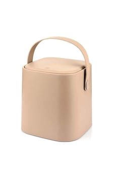Tutma Saplı İç Kovalı Tezgah Üstü Mutfak Çöp Kovası, 4 Litre, Kilitli Kapak, Click Kapak, 20x20x22 Cm, Krem Diğer Tutma Saplı İç Kovalı Tezgah Üstü Mutfak Çöp Kovası, 4 Litre, Kilitli Kapak, Click Kapak, 20x20x22 Cm, Krem Diğer